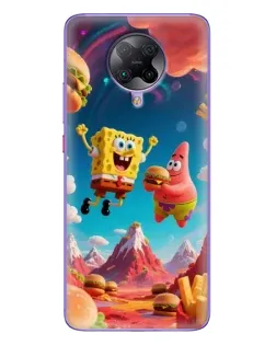 Чехол для Xiaomi POCO F2 Pro с картинкой «Космический фастфуд»