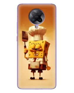 Чохол для Xiaomi POCO F2 Pro з картинкою «Губка Боб кухар»
