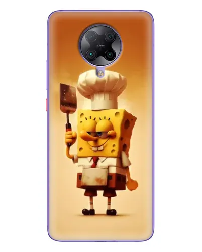 Чохол для Xiaomi POCO F2 Pro з картинкою «Губка Боб кухар»