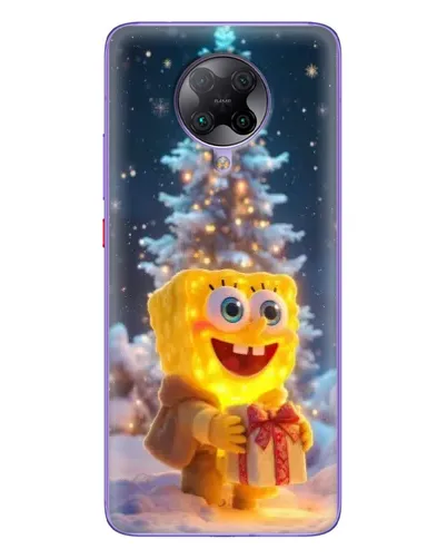 Чохол для Xiaomi POCO F2 Pro з картинкою «Різдвяний Спанч Боб»