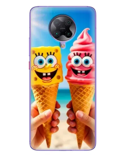 Чохол для Xiaomi POCO F2 Pro з картинкою «Спанч Боб морозиво»