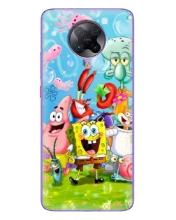 Чехол для Xiaomi POCO F2 Pro с картинкой «Губка Боб и друзья» Чехол для Xiaomi POCO F2 Pro с картинкой «Губка Боб и друзья»