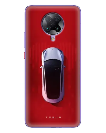 Чехол для Xiaomi POCO F2 Pro с картинкой «Tesla Top View»