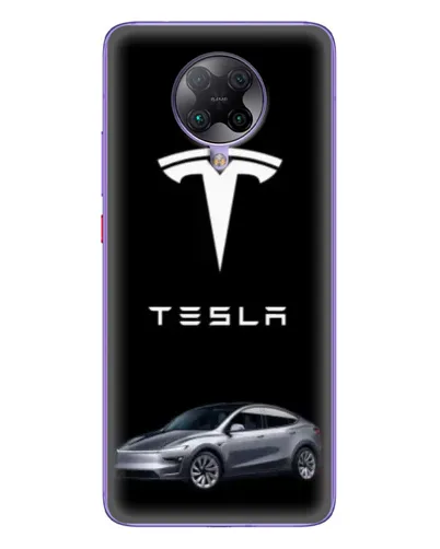 Чехол для Xiaomi POCO F2 Pro с картинкой «Tesla Model Y»