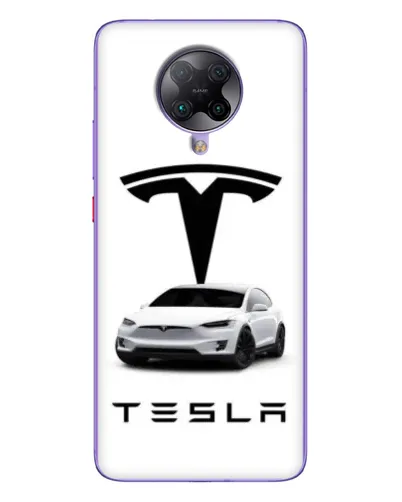 Чехол для Xiaomi POCO F2 Pro с картинкой «Tesla White Style»
