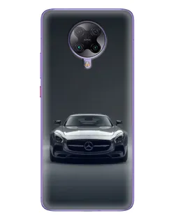 Чехол для Xiaomi POCO F2 Pro с картинкой «Mercedes на черном»
