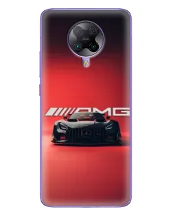 Чехол для Xiaomi POCO F2 Pro с картинкой «Mercedes AMG — красная линия»