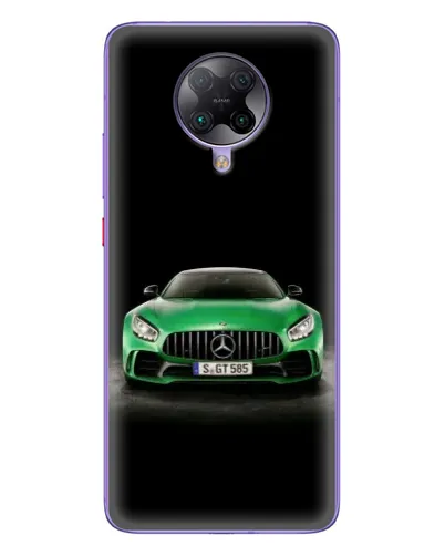 Чехол для Xiaomi POCO F2 Pro с картинкой «Mercedes — неоновый лого»