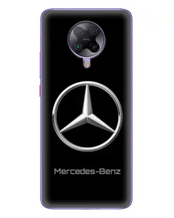 Чехол для Xiaomi POCO F2 Pro с картинкой «Mercedes Silver Logo»