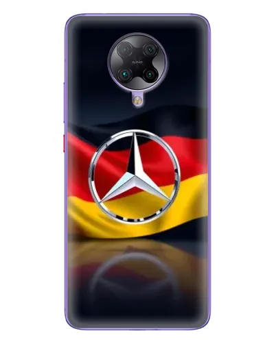 Чехол для Xiaomi POCO F2 Pro с картинкой «Mercedes — флаг Германии»