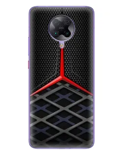 Чехол для Xiaomi POCO F2 Pro с картинкой «Mercedes Carbon Grid»