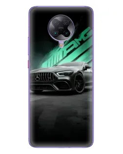 Чехол для Xiaomi POCO F2 Pro с картинкой «Темный Mercedes AMG»