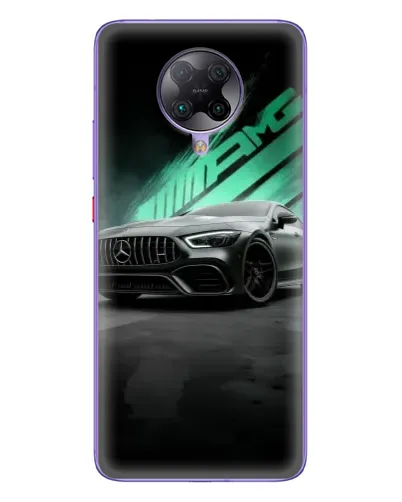 Чехол для Xiaomi POCO F2 Pro с картинкой «Темный Mercedes AMG»