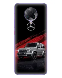 Чехол для Xiaomi POCO F2 Pro с картинкой «Mercedes G-Class красный»
