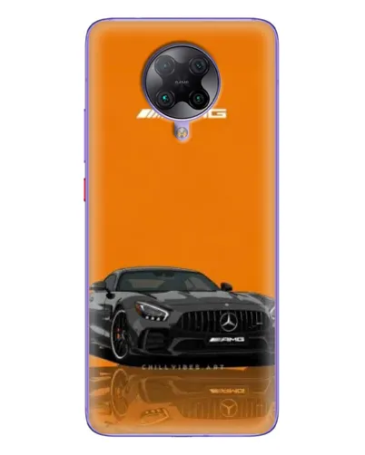Чехол для Xiaomi POCO F2 Pro с картинкой «Оранжевый Mercedes AMG»