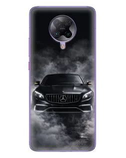 Чехол для Xiaomi POCO F2 Pro с картинкой «Mercedes в дыму»