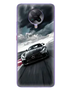 Чехол для Xiaomi POCO F2 Pro с картинкой «Гоночный Mercedes AMG»