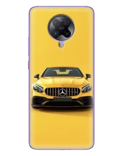 Чехол для Xiaomi POCO F2 Pro с картинкой «Желтый Mercedes GT»