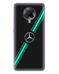 Чехол для Xiaomi POCO F2 Pro с картинкой «Спортивные линии Mercedes» Чехол для Xiaomi POCO F2 Pro с картинкой «Спортивные линии Mercedes»