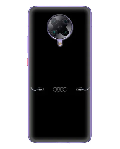 Чехол для Xiaomi POCO F2 Pro с картинкой «Audi — световой подпись»