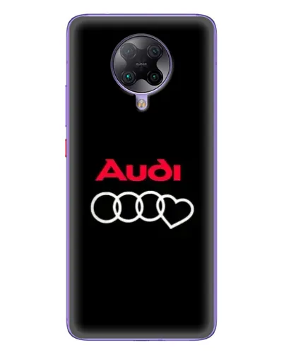Чехол для Xiaomi POCO F2 Pro с картинкой «Логотип Audi Heart»