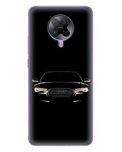 Чехол для Xiaomi POCO F2 Pro с картинкой «Audi — ночной контур»