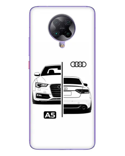 Чехол для Xiaomi POCO F2 Pro с картинкой «Audi — контрастный дизайн»