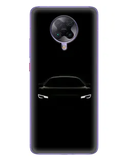 Чехол для Xiaomi POCO F2 Pro с картинкой «Взгляд Audi в темноте»