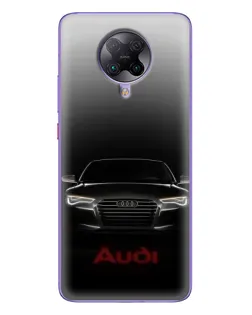 Чехол для Xiaomi POCO F2 Pro с картинкой «Audi — градиентный контур»