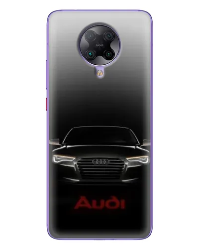 Чехол для Xiaomi POCO F2 Pro с картинкой «Audi — градиентный контур»