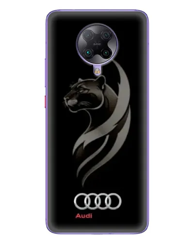 Чехол для Xiaomi POCO F2 Pro с картинкой «Графика — пантера и Audi»