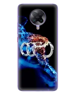 Чехол для Xiaomi POCO F2 Pro с картинкой «Энергия лого Audi»