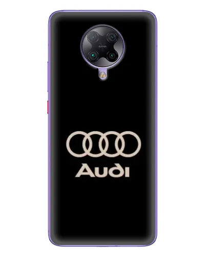 Чехол для Xiaomi POCO F2 Pro с картинкой «Audi — золотой логотип»