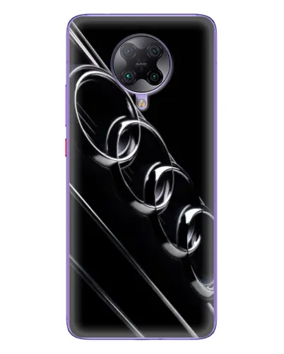 Чехол для Xiaomi POCO F2 Pro с картинкой «Audi — абстрактные кольца»