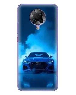 Чехол для Xiaomi POCO F2 Pro с картинкой «Audi — голубая энергия»
