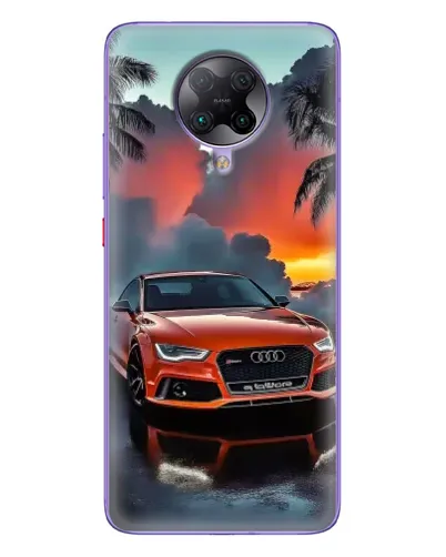 Чехол для Xiaomi POCO F2 Pro с картинкой «Audi — закат»