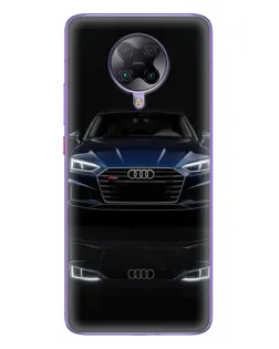 Чехол для Xiaomi POCO F2 Pro с картинкой «Audi — ночное отражение»