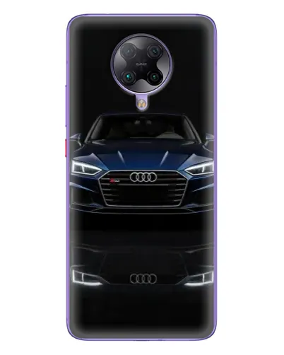 Чехол для Xiaomi POCO F2 Pro с картинкой «Audi — ночное отражение»