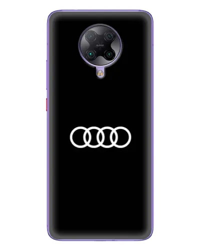 Чехол для Xiaomi POCO F2 Pro с картинкой «Audi White Logo»