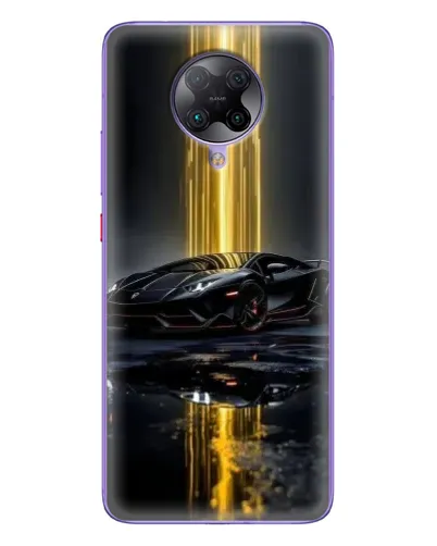 Чехол для Xiaomi POCO F2 Pro с картинкой «Ночной Lamborghini драйв»