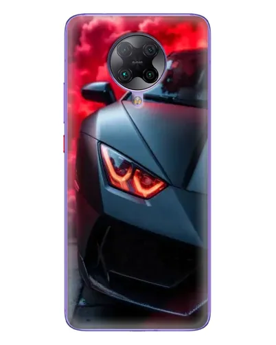 Чехол для Xiaomi POCO F2 Pro с картинкой «Lamborghini красное сияние»