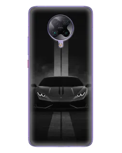 Чехол для Xiaomi POCO F2 Pro с картинкой «Lamborghini симметрия дорог»