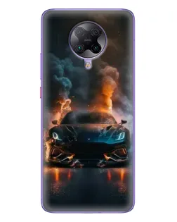 Чехол для Xiaomi POCO F2 Pro с картинкой «Lamborghini дымная эстетика»