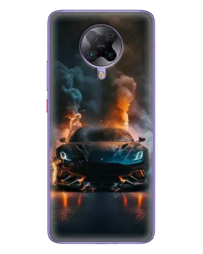Чехол для Xiaomi POCO F2 Pro с картинкой «Lamborghini дымная эстетика»
