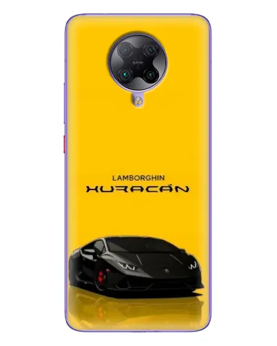 Чехол для Xiaomi POCO F2 Pro с картинкой «Lamborghini Huracan черный»