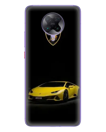 Чехол для Xiaomi POCO F2 Pro с картинкой «Lamborghini желтый акцент»