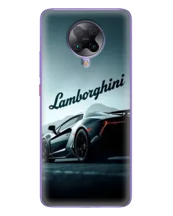 Чехол для Xiaomi POCO F2 Pro с картинкой «Классическая надпись Lamborghini»