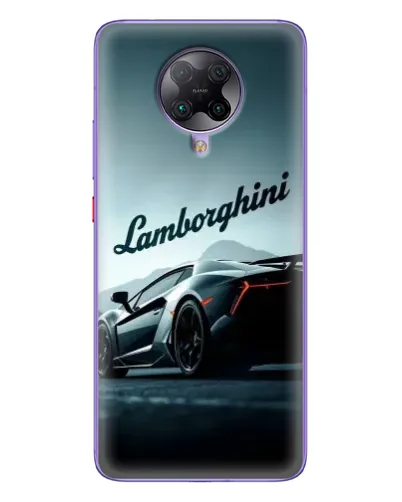 Чехол для Xiaomi POCO F2 Pro с картинкой «Классическая надпись Lamborghini»