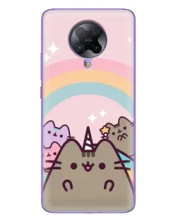 Чехол для Xiaomi POCO F2 Pro с картинкой «Единорог Pusheen»