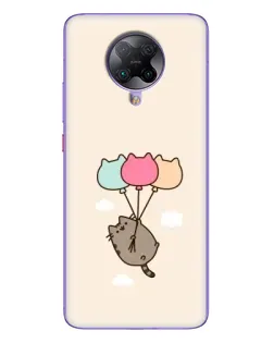 Чохол для Xiaomi POCO F2 Pro з картинкою «Пушин на кульках»